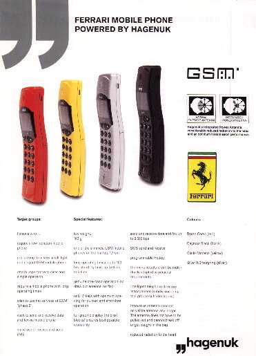Ferrari-Handy auf Basis des Global-Handys